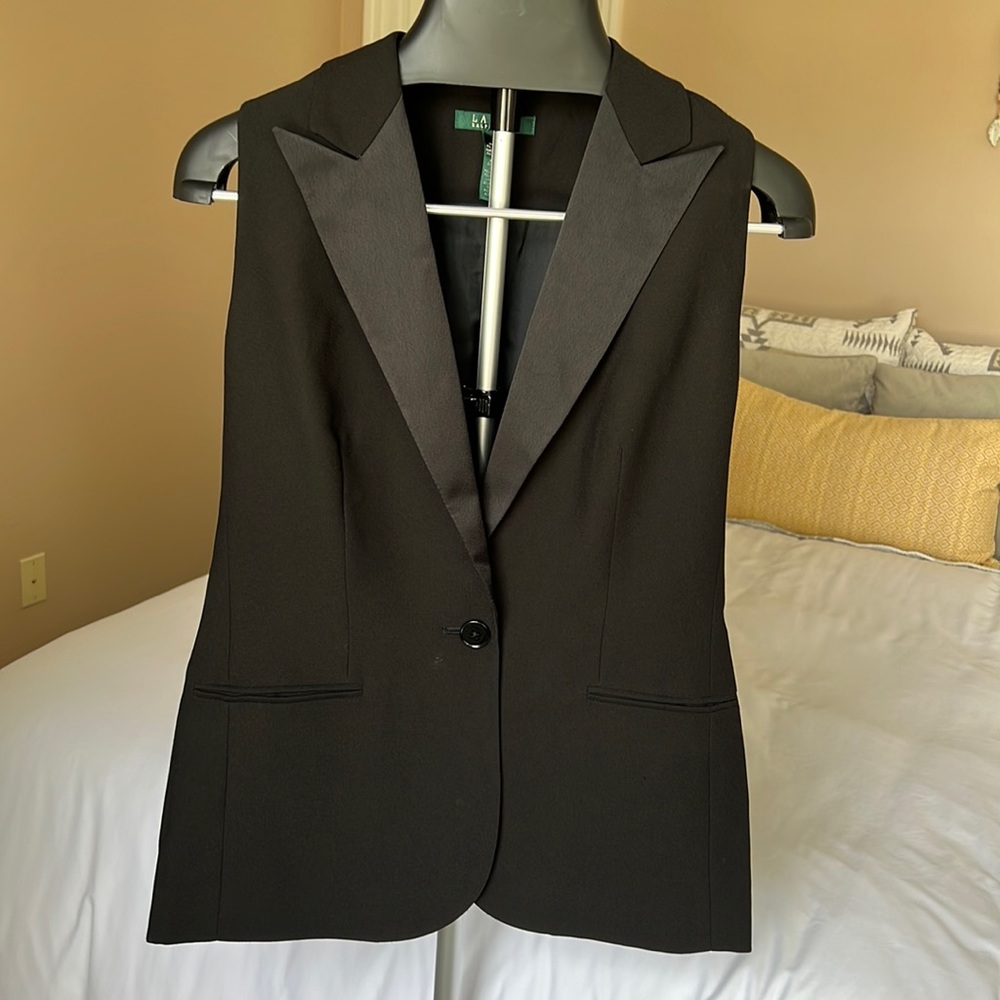 Ralph Lauren tuxedo top tux vest size 6 New